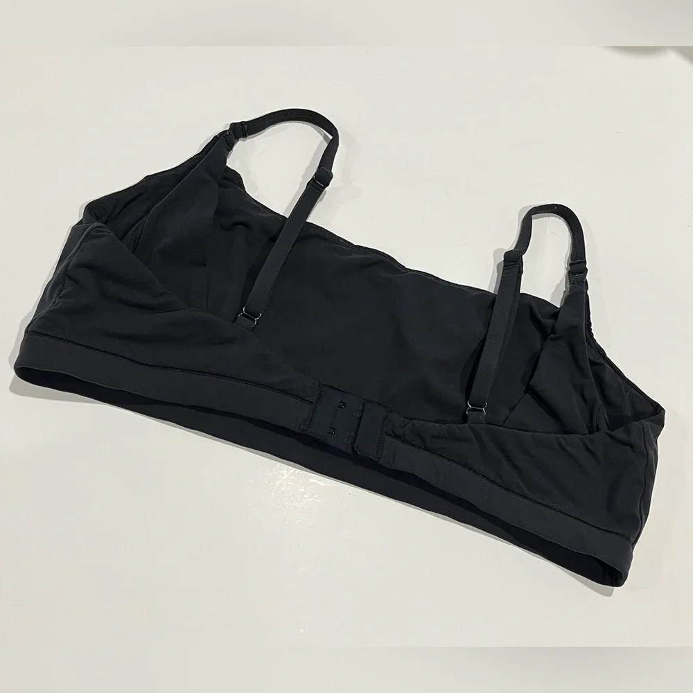 SKIMS Scoop Maternity Nursing Pumping Bralette in Onyx Size XL - Picture 3 of 7